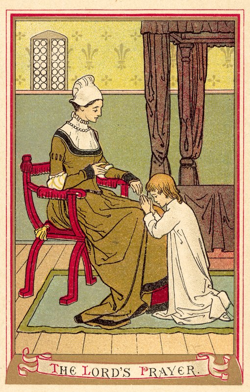 Herran rukous (väri litho) tekijältä English School