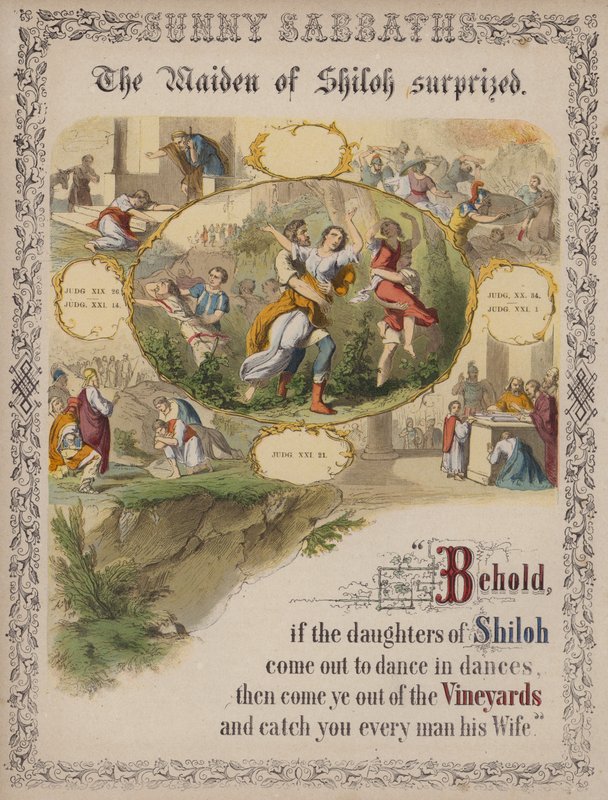 The Maiden of Shiloh yllättynyt (värillinen kaiverrus) tekijältä English School