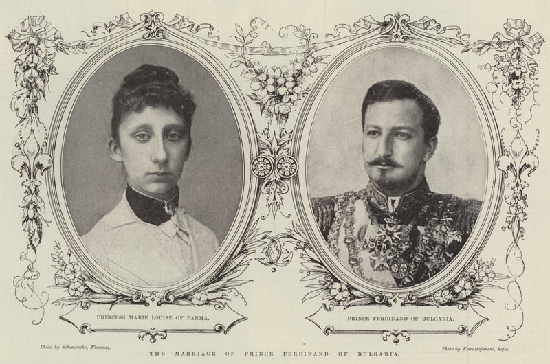 Bulgarian prinssi Ferdinandin häät (kaiverrus) tekijältä English School