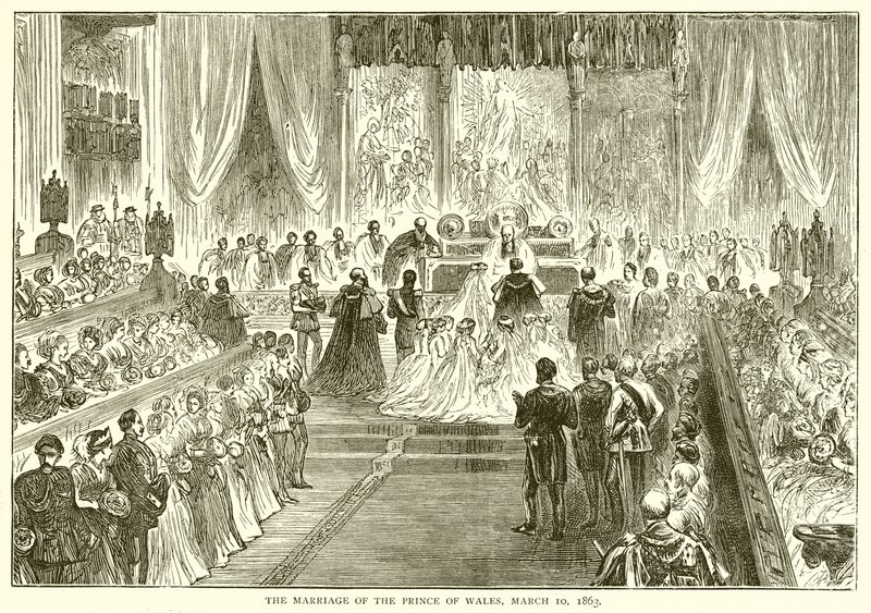 Walesin prinssin häät 10. maaliskuuta 1863 tekijältä English School