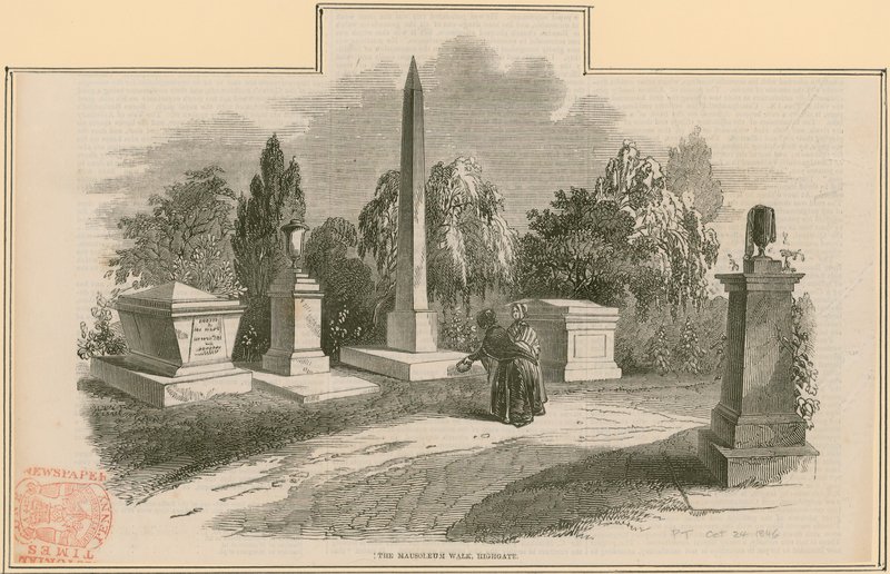 Mausoleum Walk, Highgaten hautausmaa, Lontoo tekijältä English School