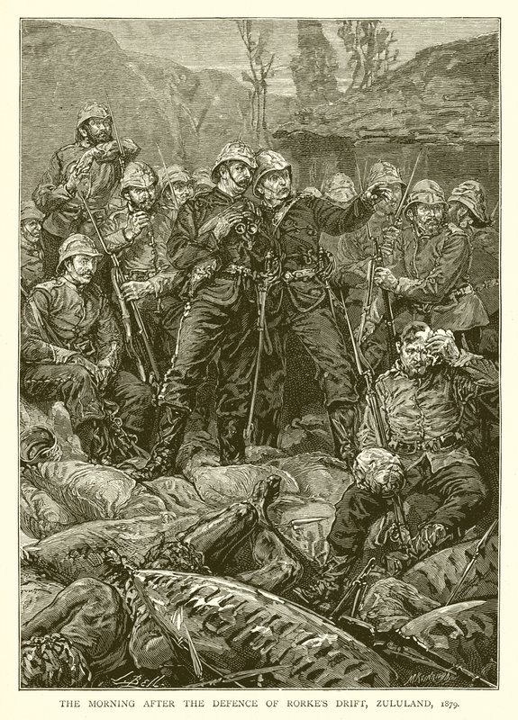 Rorkes Driftin puolustamisen jälkeinen aamu, Zulumaa, 1879 tekijältä English School