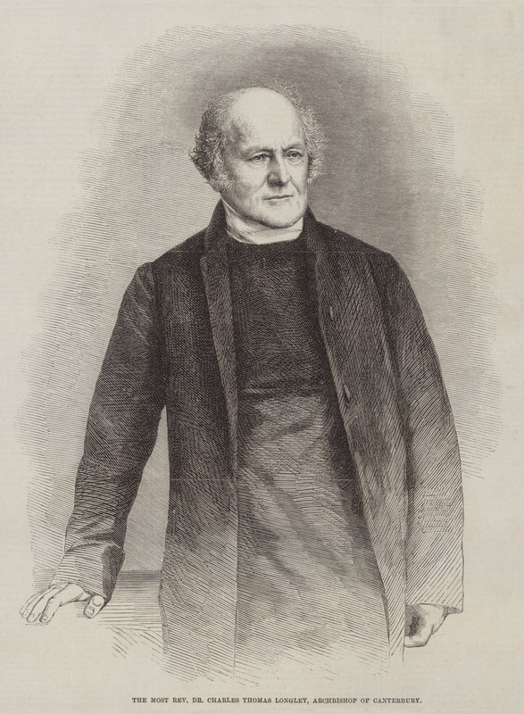 Kunnianarvoisin tohtori Charles Thomas Longley, Canterburyn arkkipiispa (kaiverrus) tekijältä English School