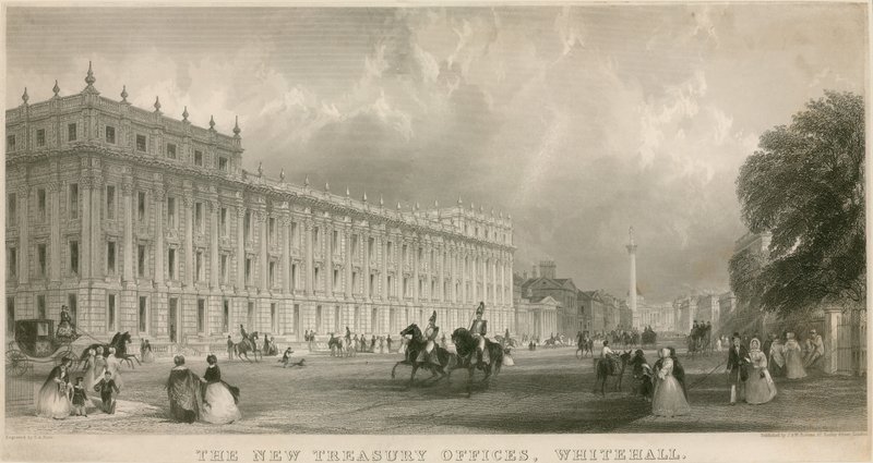 Uudet valtiovarainministeriön toimistot, Whitehall tekijältä English School