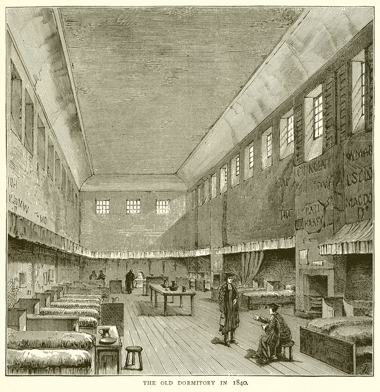 Vanha asuntola vuonna 1840 tekijältä English School
