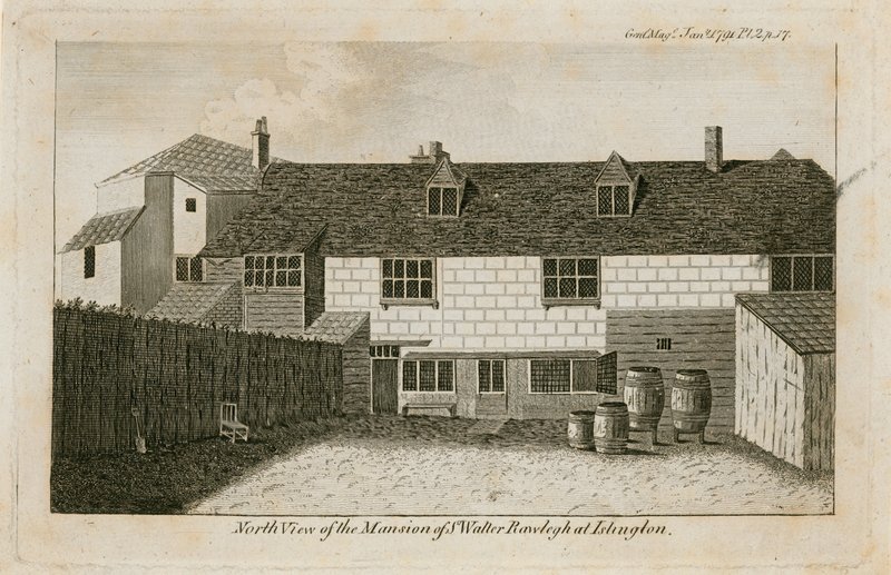 Old Pied Bull (takana), Sir Walter Raleighin talo tekijältä English School