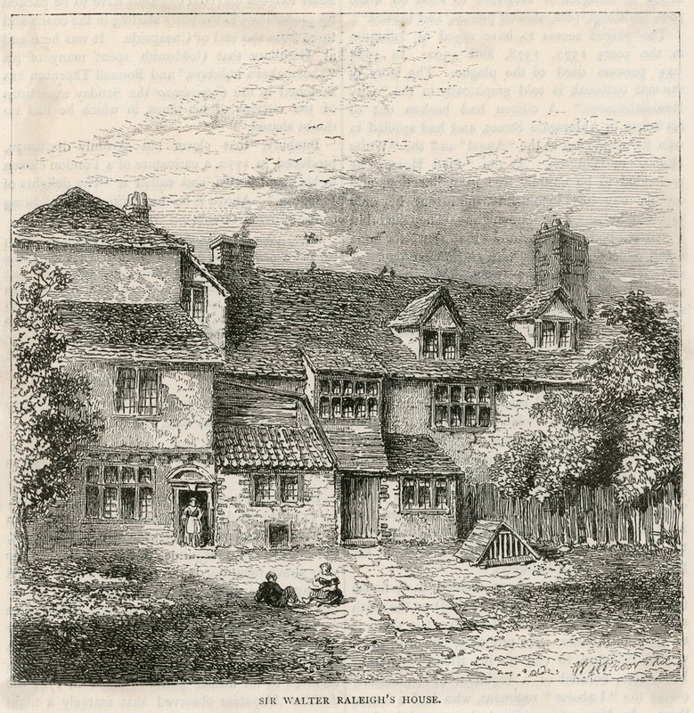Old Pied Bull (takana), Sir Walter Raleighin talo tekijältä English School