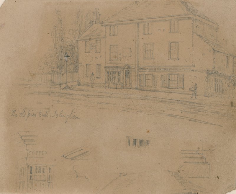 The Old Pied Bull Inn, Islington (muste paperille) tekijältä English School