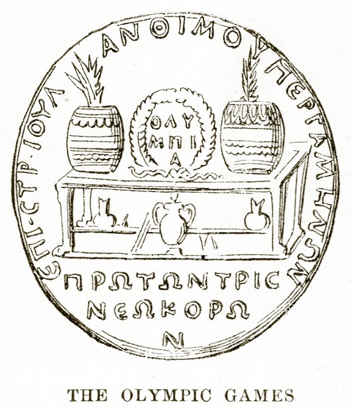 Olympialaiset, kuvitus Victor Duruyn Kreikan historiasta, 1890 tekijältä English School