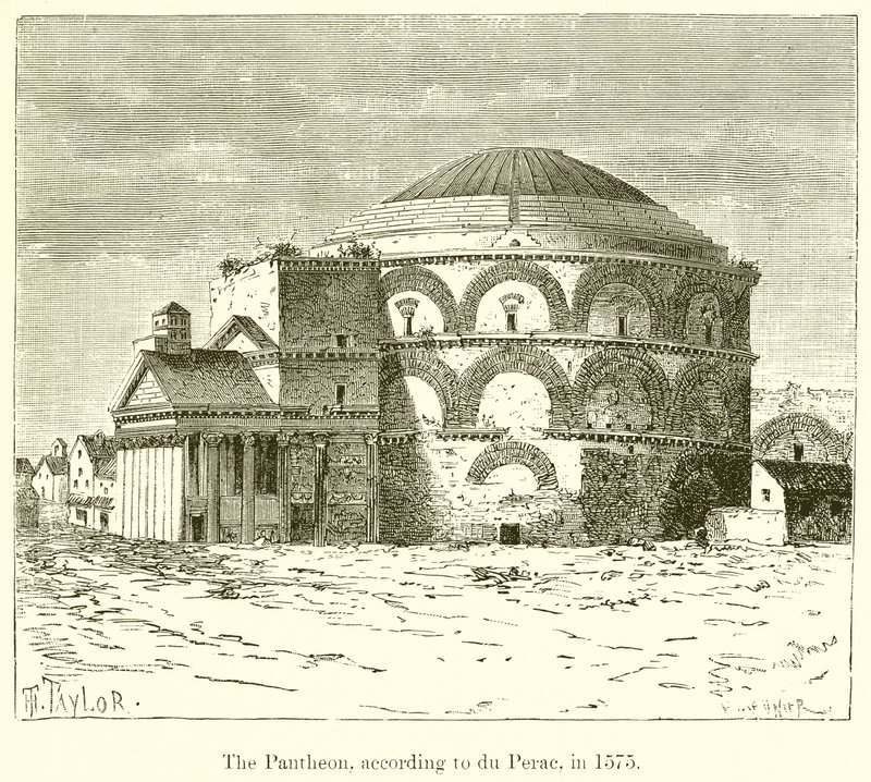 Du Peracin mukaan Pantheon vuonna 1575 tekijältä English School