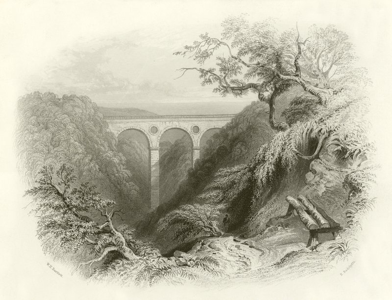 Peaths Bridge ja Ravine, Berwickshire tekijältä English School