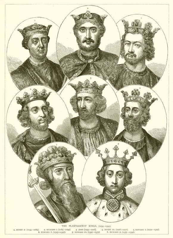 Plantagenet Kings. (1154--1399) tekijältä English School