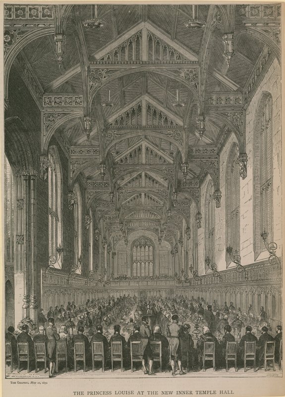 Prinsessa Louise uudessa Inner Temple Hallissa tekijältä English School