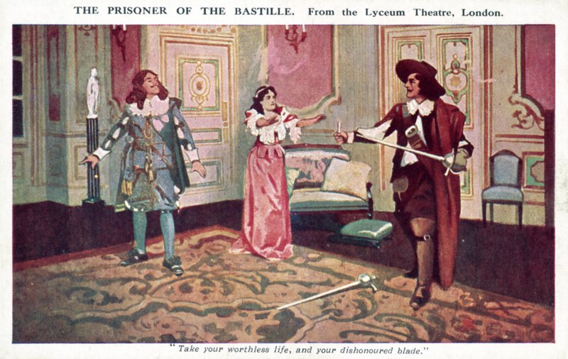 The Prisoner of the Bastille, Lyceum Theatre, Lontoo (värilitho) tekijältä English School