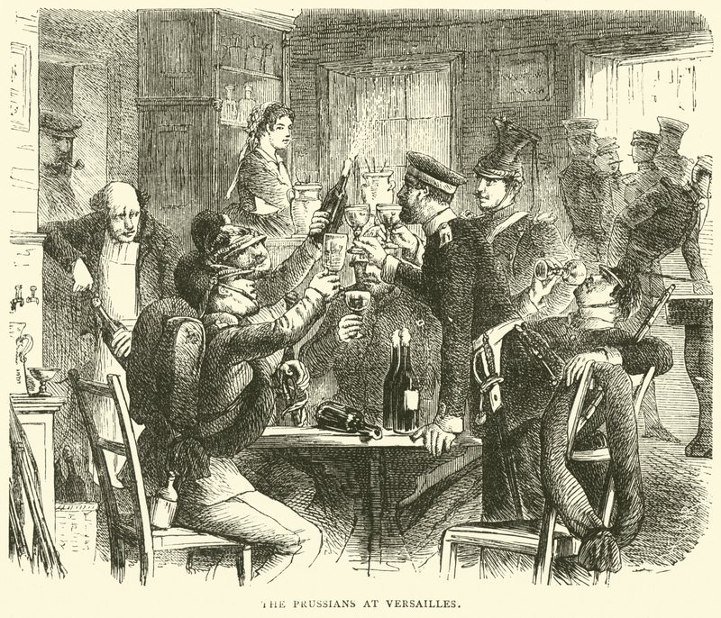 Preussilaiset Versaillesissa lokakuussa 1870 tekijältä English School