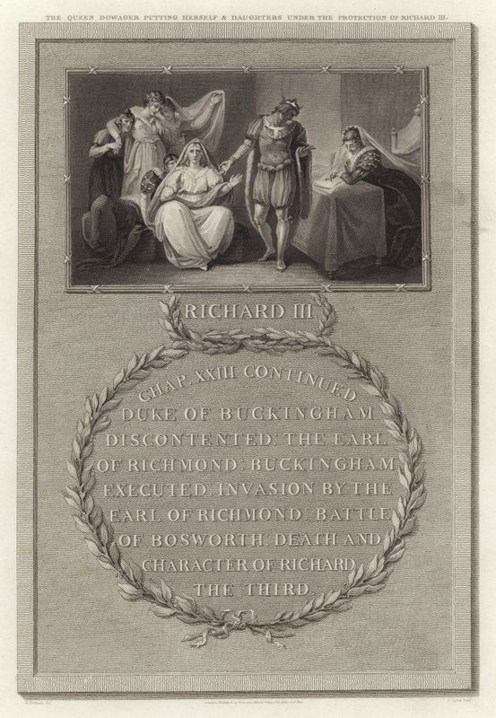 Queen Dowager asetti itsensä ja tyttärensä Richard III:n suojelukseen tekijältä English School
