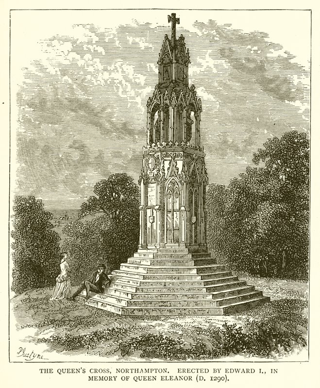 Queens Cross, Northampton. Pystytti Edward I, kuningatar Eleanorin muistoksi (k. 1290) tekijältä English School