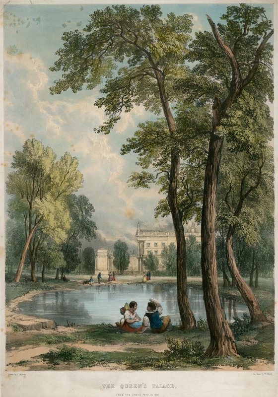 Queens Palace, Green Parkista vuodelta 1836 tekijältä English School
