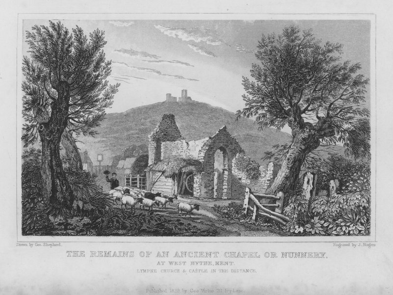 The Remains of ancient Chapel or Nunnery at West Hythe, Kent (kaiverrus) tekijältä English School