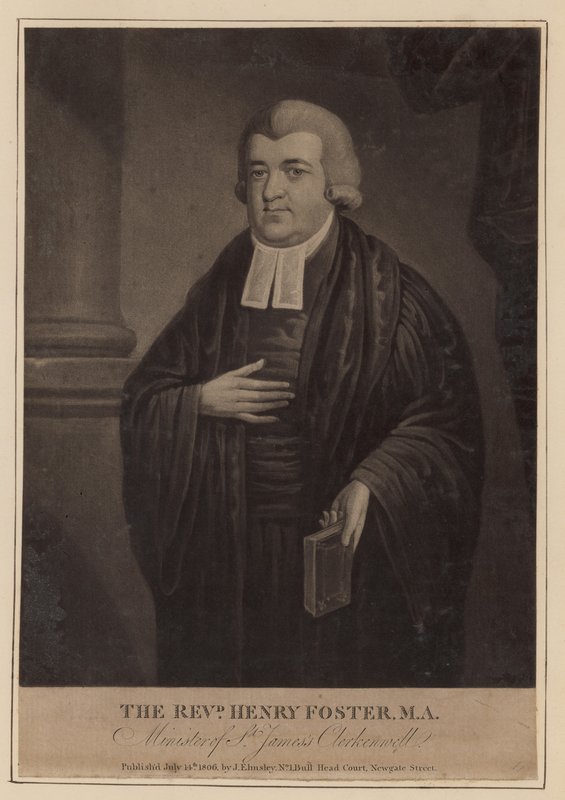 Pastori Henry Foster, St Jamesin ministeri, Clerkenwell tekijältä English School