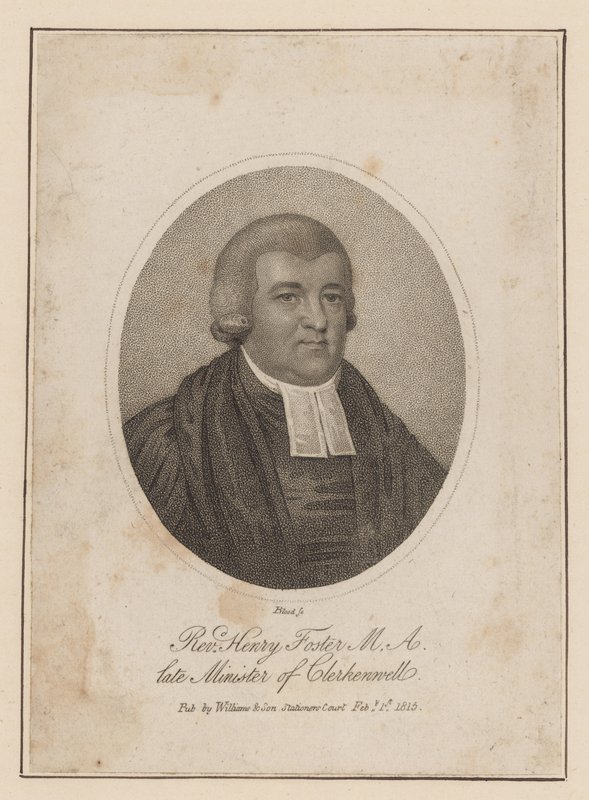 Pastori Henry Foster, edesmennyt Clerkenwellin ministeri tekijältä English School