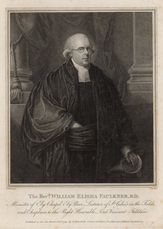 Pastori William Elisha Faulkner, Ely Chapelin ministeri, Ely Place, Lontoo tekijältä English School