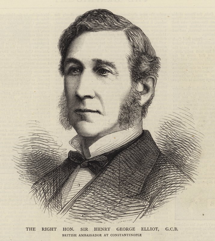 Oikea kunnia Sir Henry George Elliot, GCB (kaiverrus) tekijältä English School