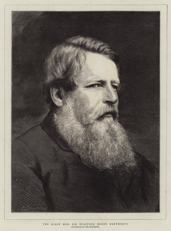 The Right Honorable Stafford Henry Northcote (kaiverrus) tekijältä English School