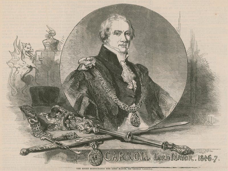Oikea kunnia Herra pormestari Sir George Carroll tekijältä English School