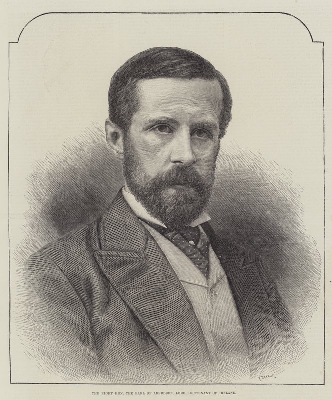 The Right Honorable Earl of Aberdeen, Lord Lieutenant of Ireland (kaiverrus) tekijältä English School