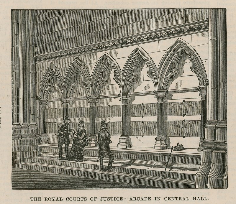 Royal Courts of Justice: Arcade Central Hallissa tekijältä English School