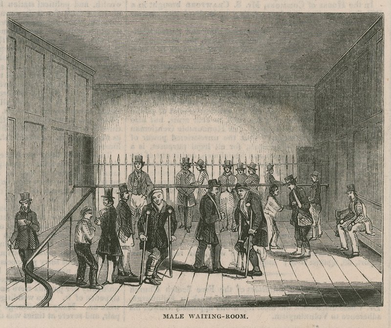 Royal Free Hospital, Grays Inn Road, Lontoo: Miesten odotushuone tekijältä English School