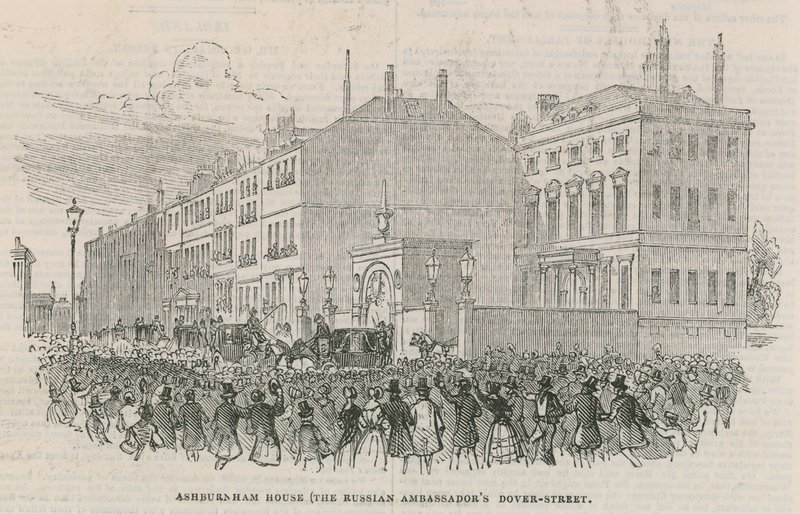 Venäjän suurlähettilästalo; Ashburnham House, Dover Street, Lontoo tekijältä English School