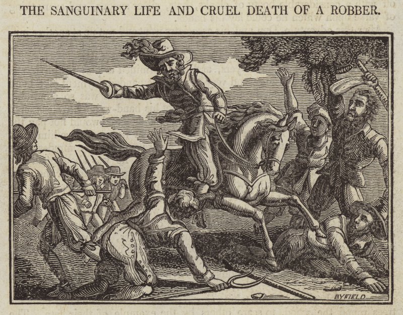 Sanguinary Life ja ryöstön julma kuolema (kaiverrus) tekijältä English School