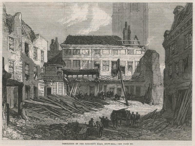 Saracens Head, Snow Hill, purku tekijältä English School