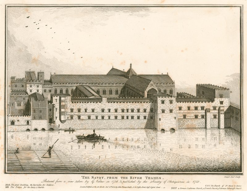 Savoy, Lontoo, Thames-joelta tekijältä English School