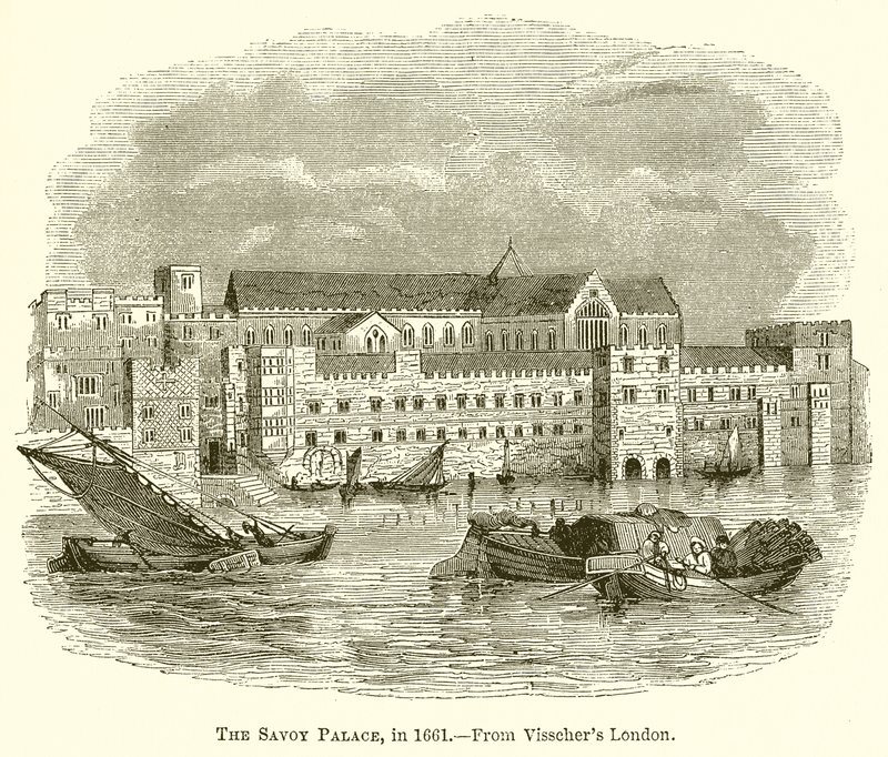 Savoyn palatsi vuonna 1661 tekijältä English School