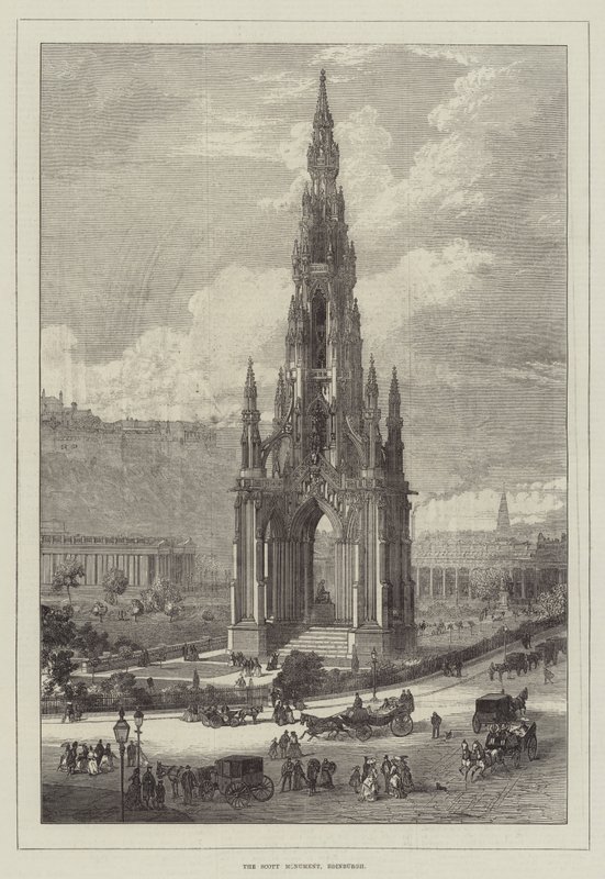 Scott-monumentti, Edinburgh (kaiverrus) tekijältä English School
