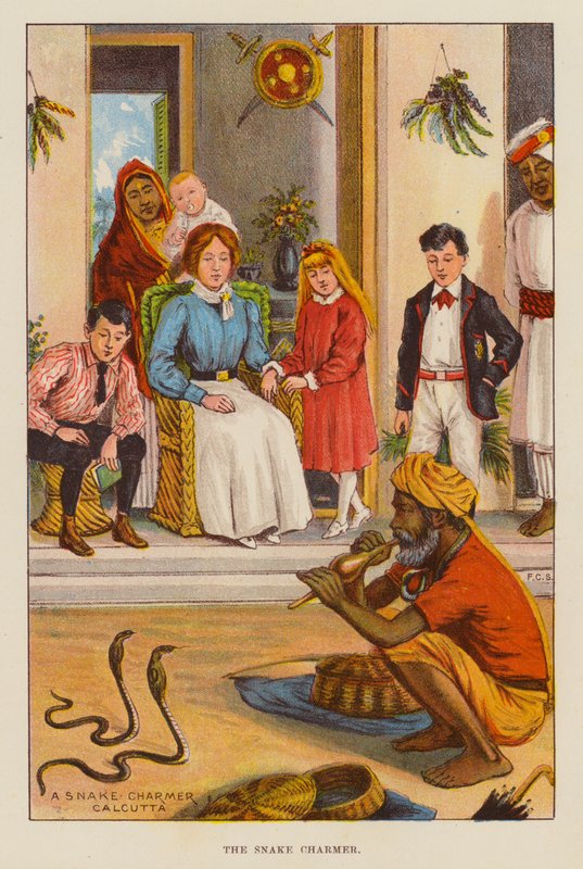 Snake Charmer (väri litho) tekijältä English School