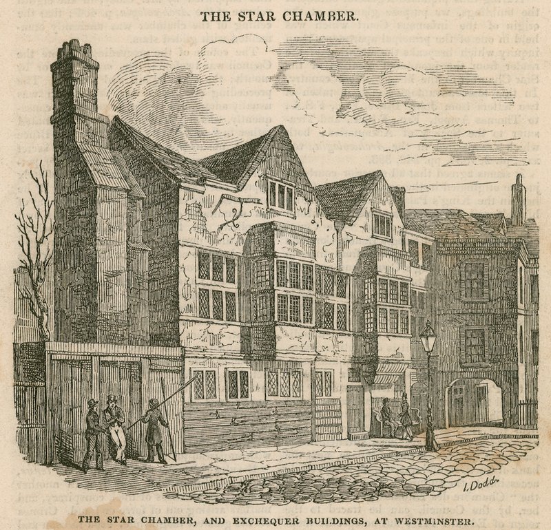 Star Chamber ja Exchequer Buildings Westminsterissä tekijältä English School
