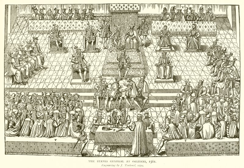 Osavaltioiden kenraali Orleansissa, 1561 tekijältä English School