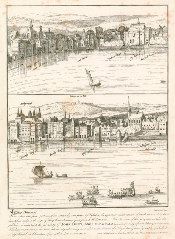 Strand, Lontoo, Thames-joelta 1600-luvulla tekijältä English School