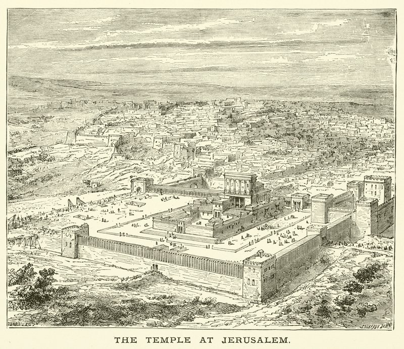 Jerusalemin temppeli (kaiverrus) tekijältä English School