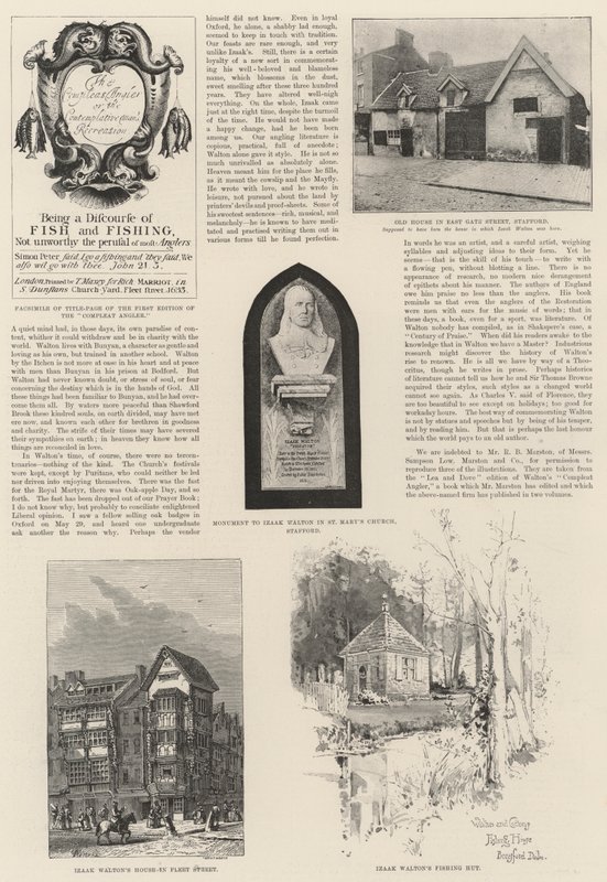 Izaak Waltonin 100-vuotisjuhla (litho) tekijältä English School