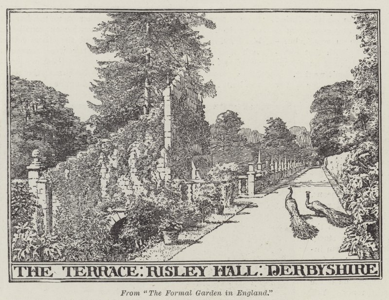 The Terrace, Risley Hall, Derbyshire (kaiverrus) tekijältä English School