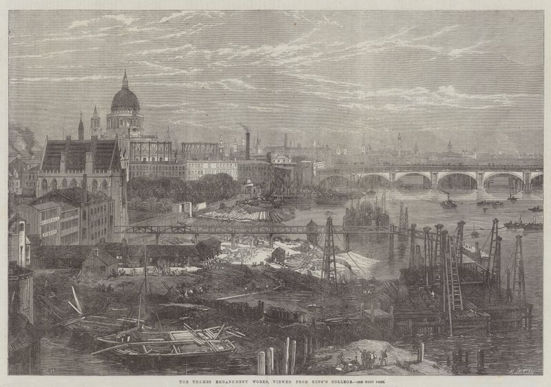 Thames Embankment Works, katsottuna King