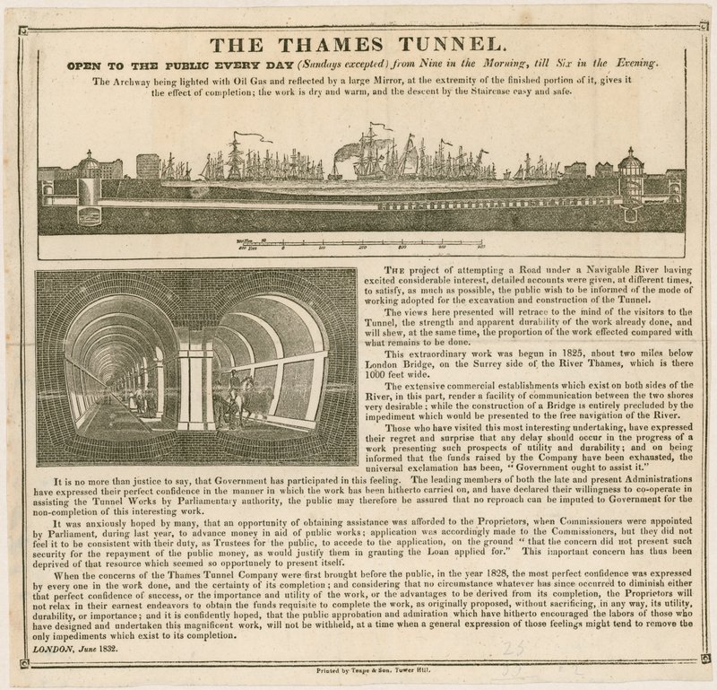 Thames-tunneli, avoinna yleisölle joka päivä tekijältä English School