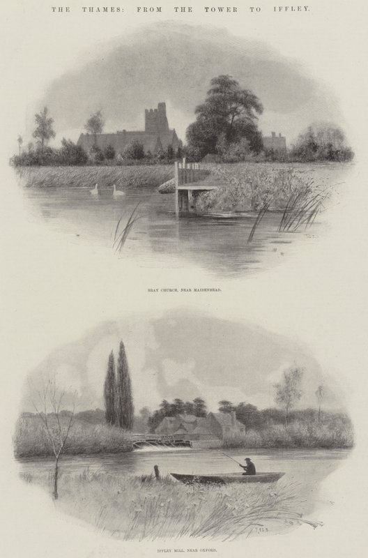 Thames, Towerista Iffleyyn (litho) tekijältä English School