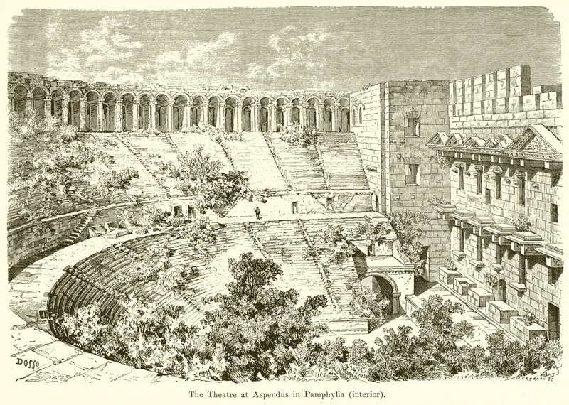 Theatre at Aspendus in Pamphylia (sisustus) tekijältä English School