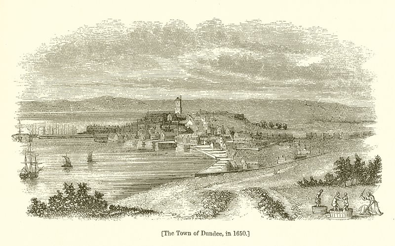 Dundeen kaupunki vuonna 1650 tekijältä English School
